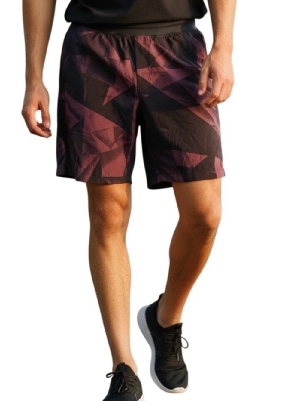 Lululemon T.H.E. Short Men’s Athletic 9” Inseam Camo Red/Black Linerless Sz M